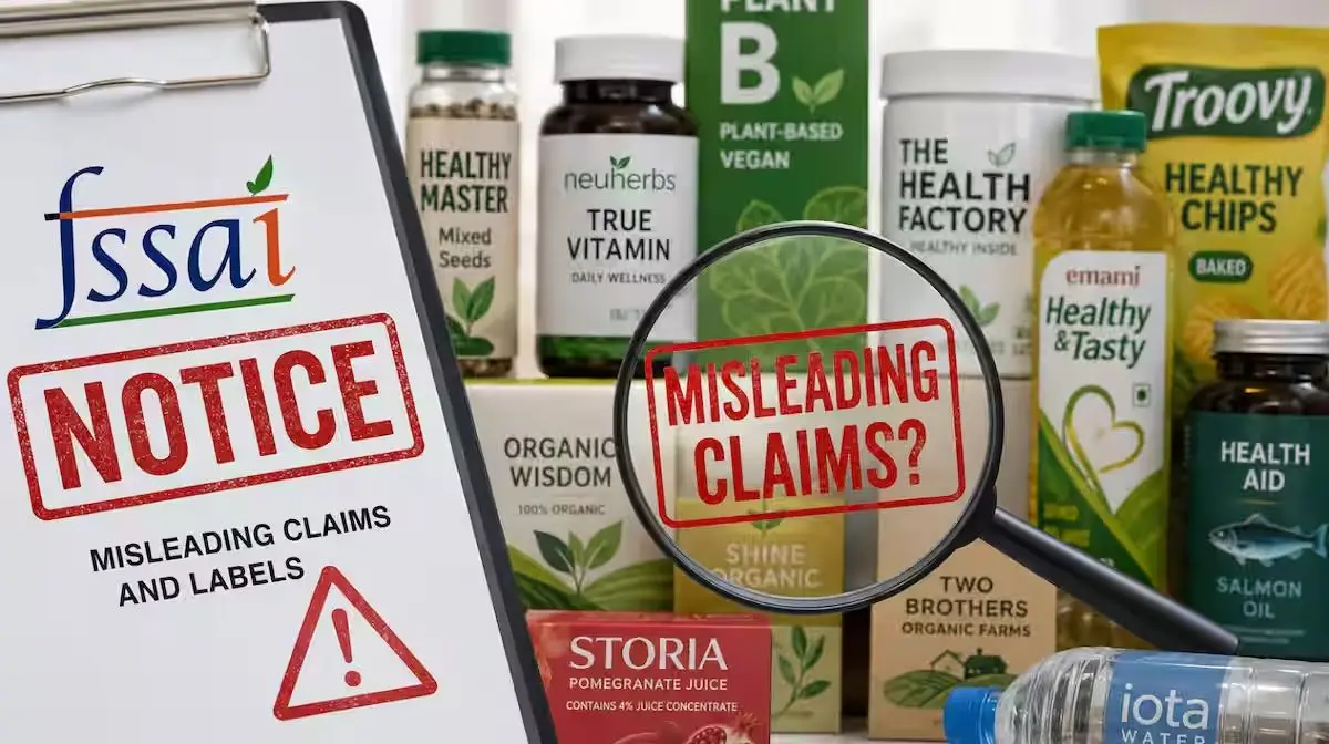 FSSAI's Labels Crackdown: 14 Brands Booked for 'Healthy' Overbooking