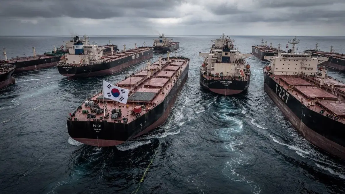 Choked Inflow: South Korea Oil Imports Plunge Amid Geopolitical Shift