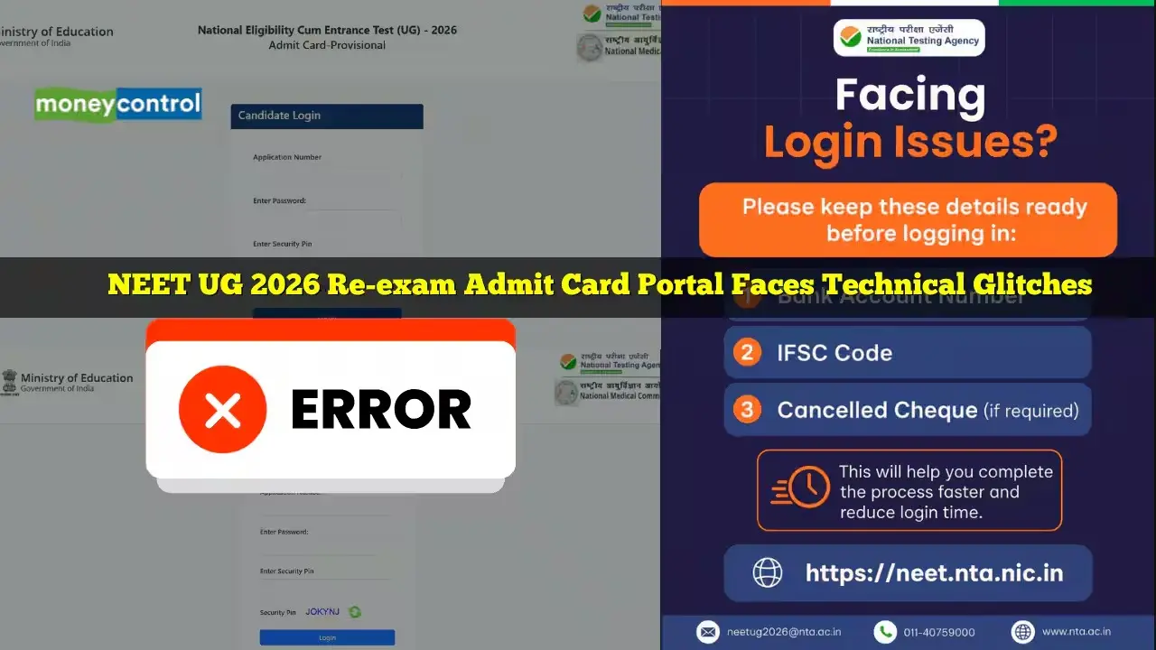 NTA Scrambles to Fix NEET-UG Admit Card and Fee Refund Glitches