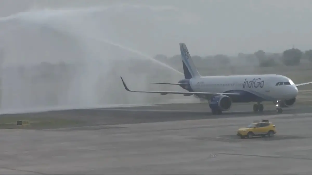 First Commercial Flight Lands at Jewar as Noida Airport Opens