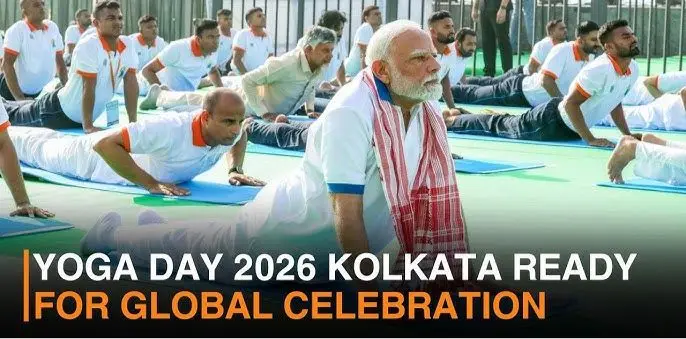 Modi on the Mat: PM Leads International Yoga Day in Kolkata