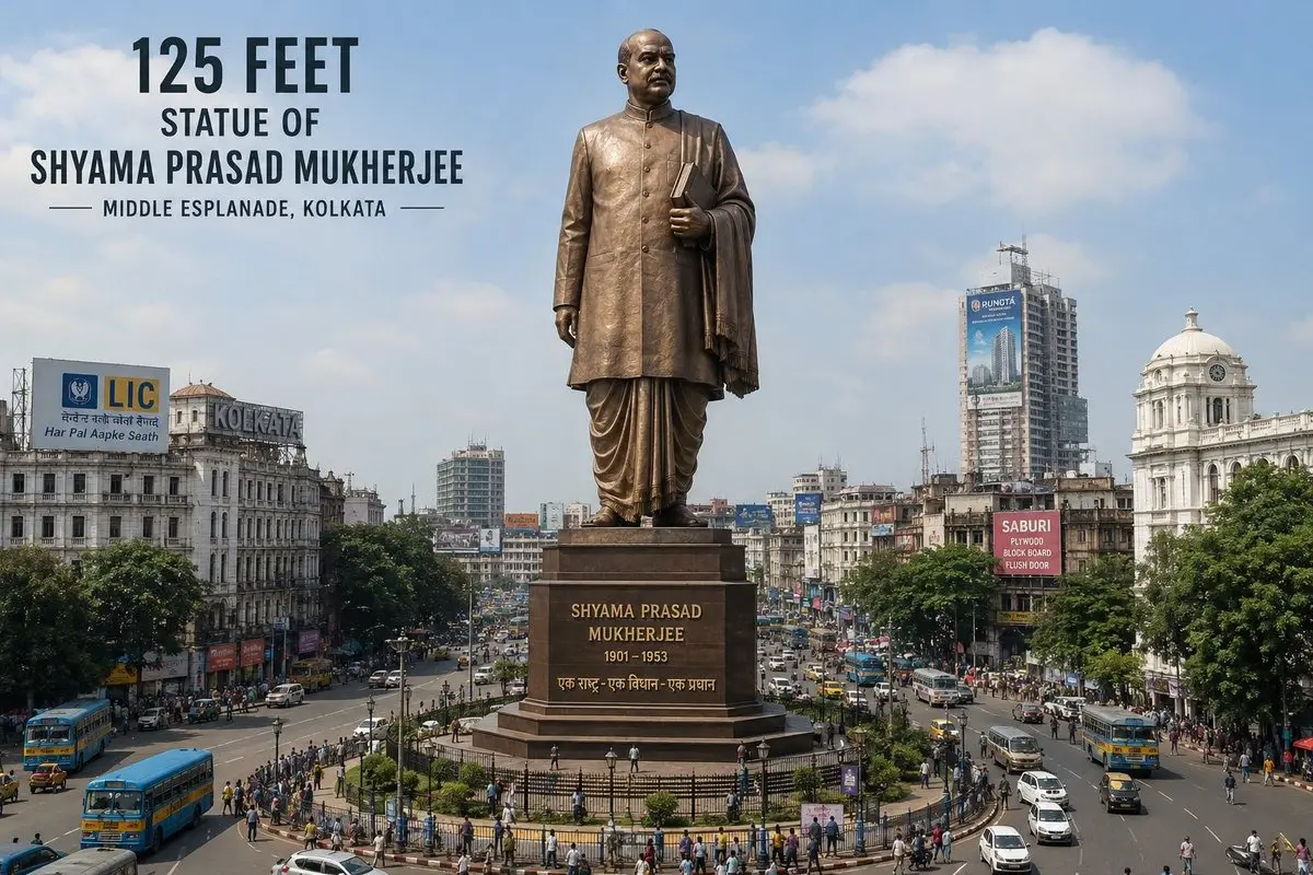CM Announces 125-Foot Syama Prasad Mookerjee Statue in Kolkata
