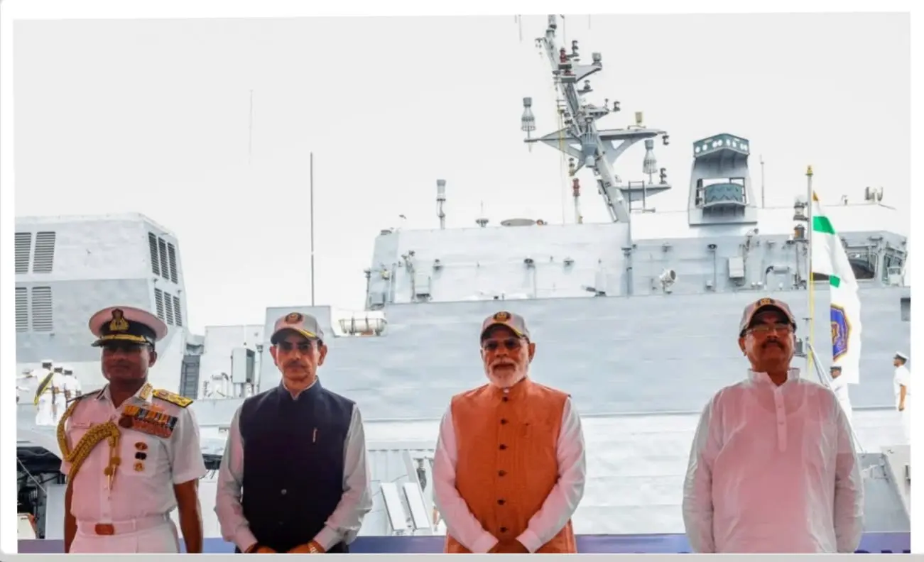 Fleet Feat: Prime Minister Modi Welcomes Triplet Warships to Indian Navy