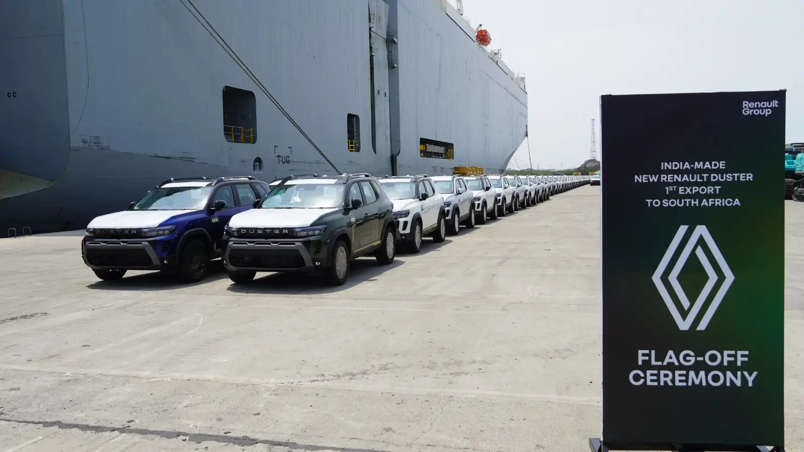 Renault India Exports 750 Vehicles to South Africa From Ennore Port