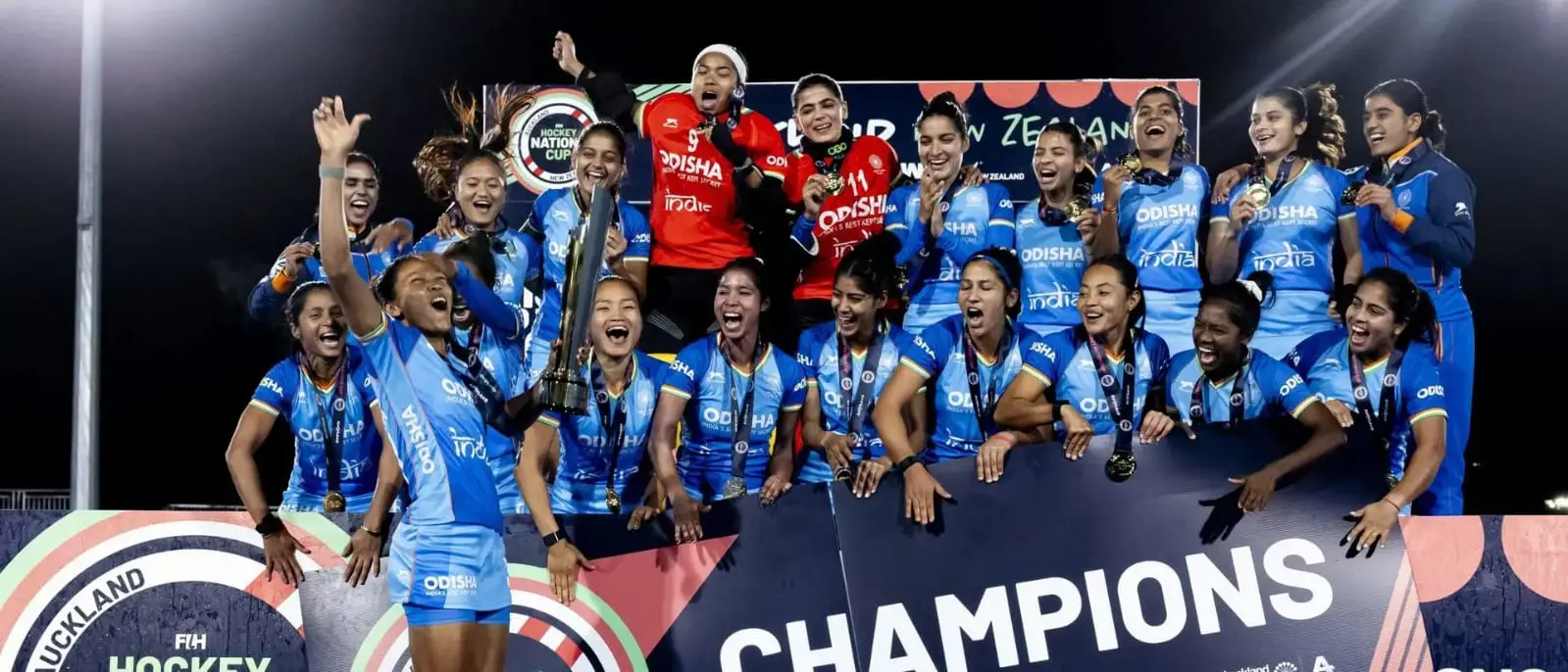 India Defeats New Zealand 2-0 to Win FIH Women's Nations Cup