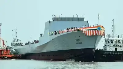 India's Three New Naval Ships Boost Maritime Firepower in Kolkata