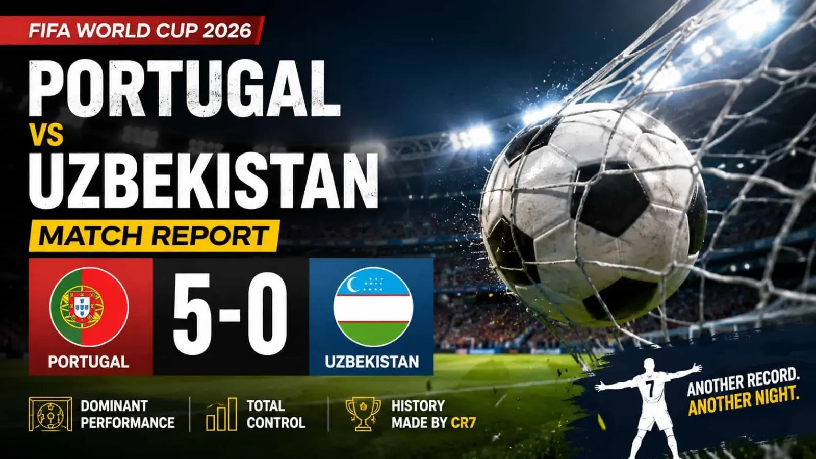 Lighthearted Celebration Highlights Portugal's 5-0 Victory Over Uzbekistan