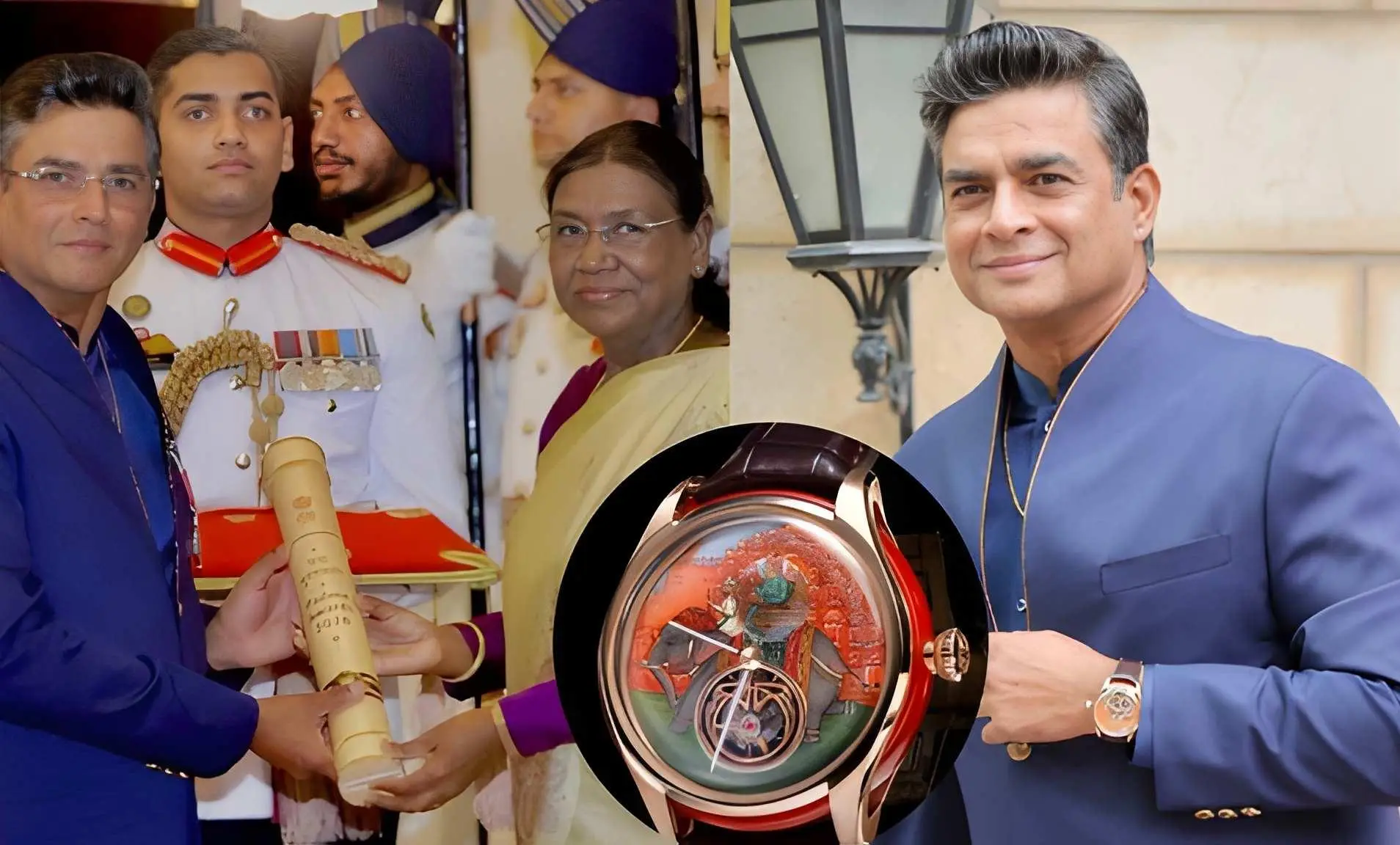 R Madhavan's Watch Steals Spotlight at Padma Shri Ceremony in Delhi