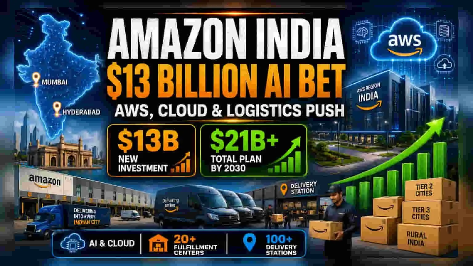 Amazon Scales Cloud and Logistics Infrastructure in India