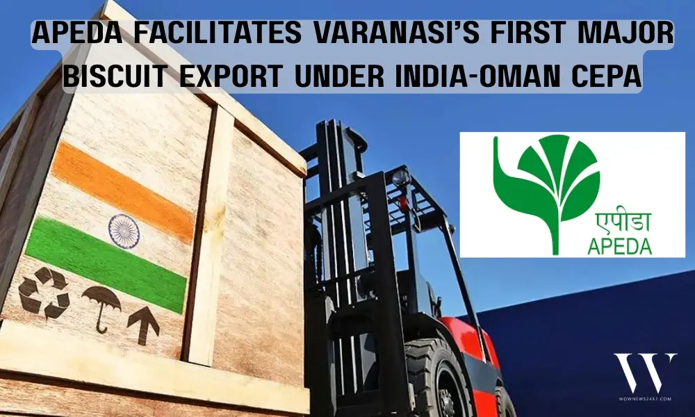 Varanasi Flags Off First Biscuit Export Shipment to Oman