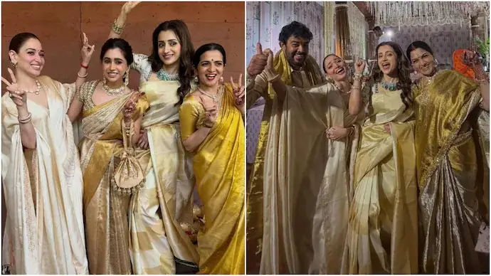 Trisha, Tamannaah Turn Bridesmaids at Avantika Sundar Wedding