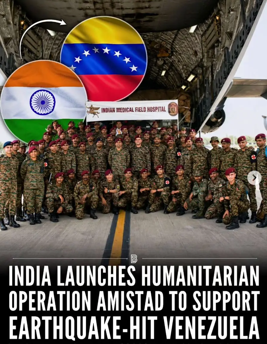 India Deploys ‘Operation Amistad’ to Aid Quake-Hit Venezuela