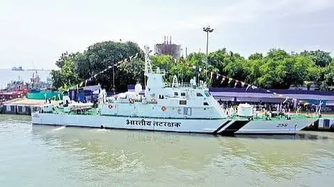 Indian Coast Guard Commissions Indigenous Fast Patrol Vessel ICGS Akshay