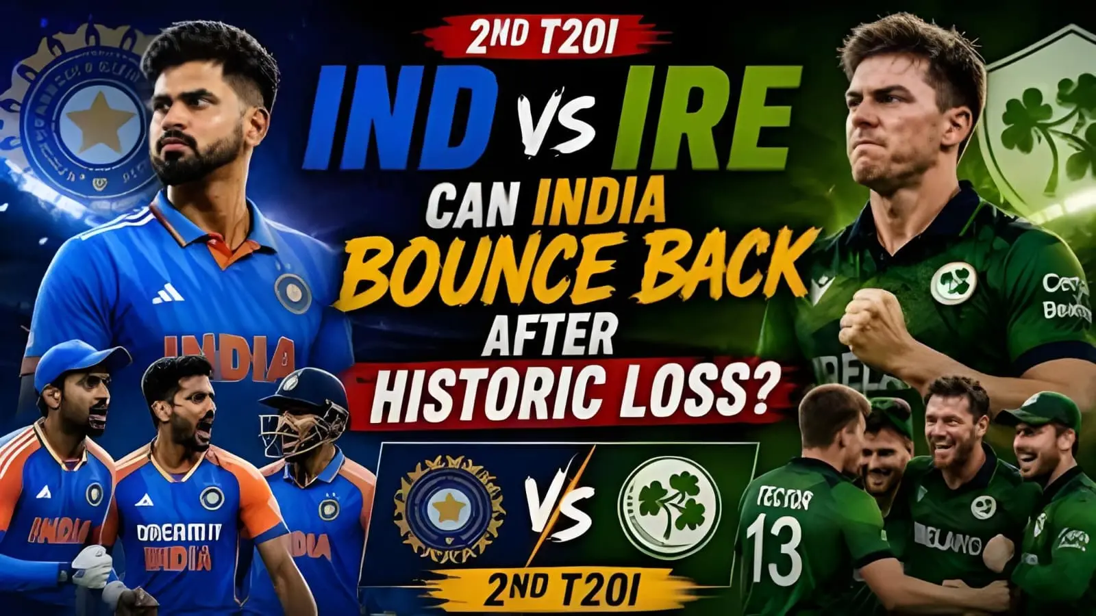India vs Ireland 2nd T20I: Visitors Aim to Avoid Series Defeat