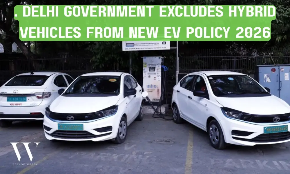 Delhi EV Policy 2026 Omits Incentives for Hybrid Vehicles