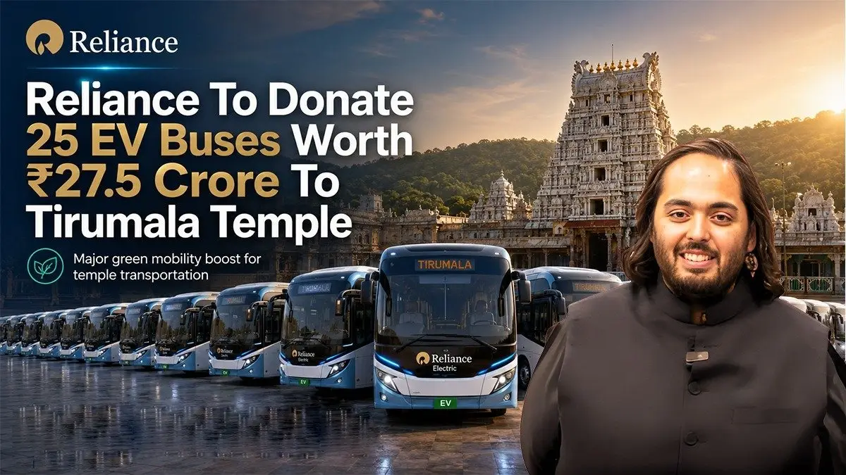 Anant Ambani Donates 25 Electric Buses to Boost TTD Green Fleet