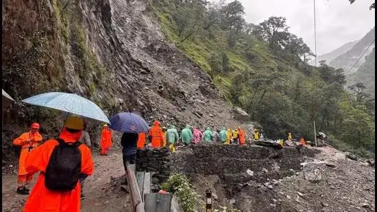 Badrinath Highway Blocked as Uttarakhand Faces Heavy Monsoon Rains
