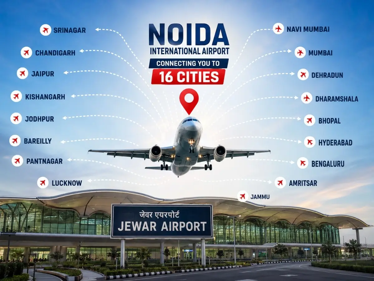 Noida Airport Expands Flight Network to 16 Major Indian Cities