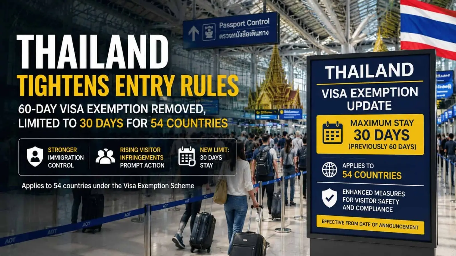 Thailand Tightens Entry Rules for Indian Travelers in 2026