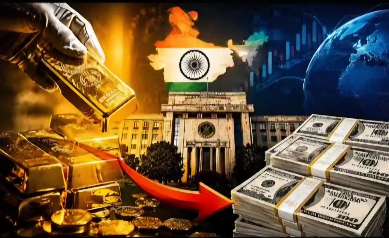 India Forex Reserves Drop to $666.93 Billion Amid Valuation Shifts