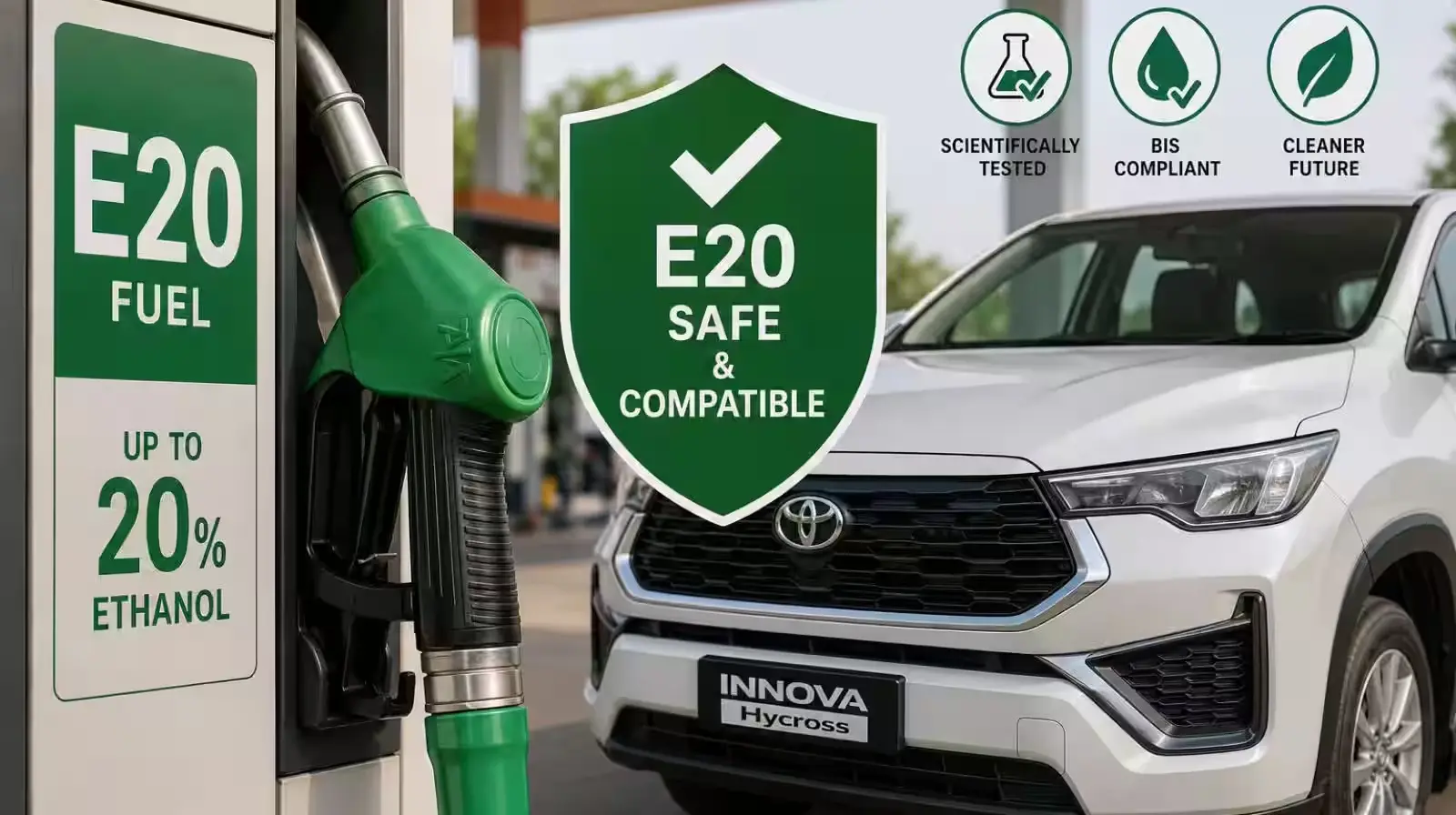 E20 Petrol Efficiency: Toyota Executive Cites 2-4% Mileage Impact