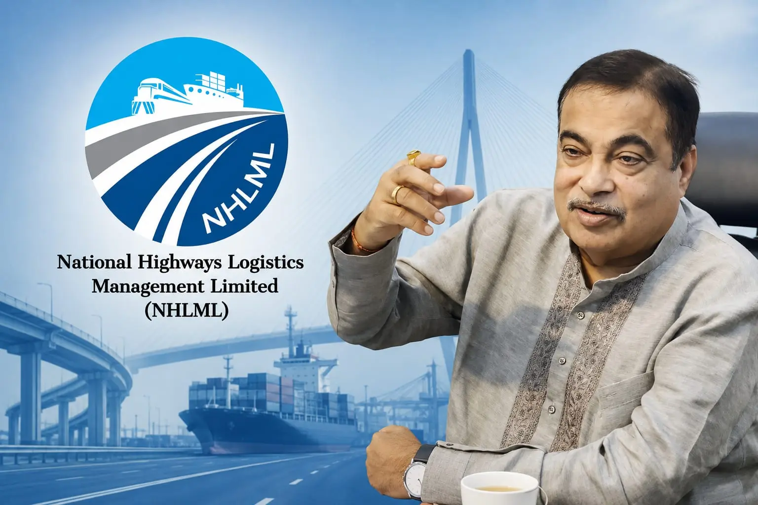Nitin Gadkari Reviews NHLML Projects to Accelerate Transport Network