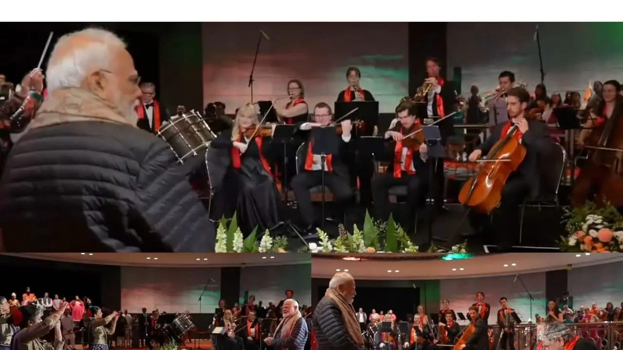 PM Modi Welcomed in Melbourne as 'Maa Tujhe Salaam' Echoes