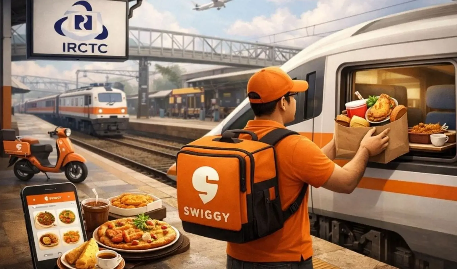 Swiggy Shares Gain 7% on Expansion of Food on Train Network
