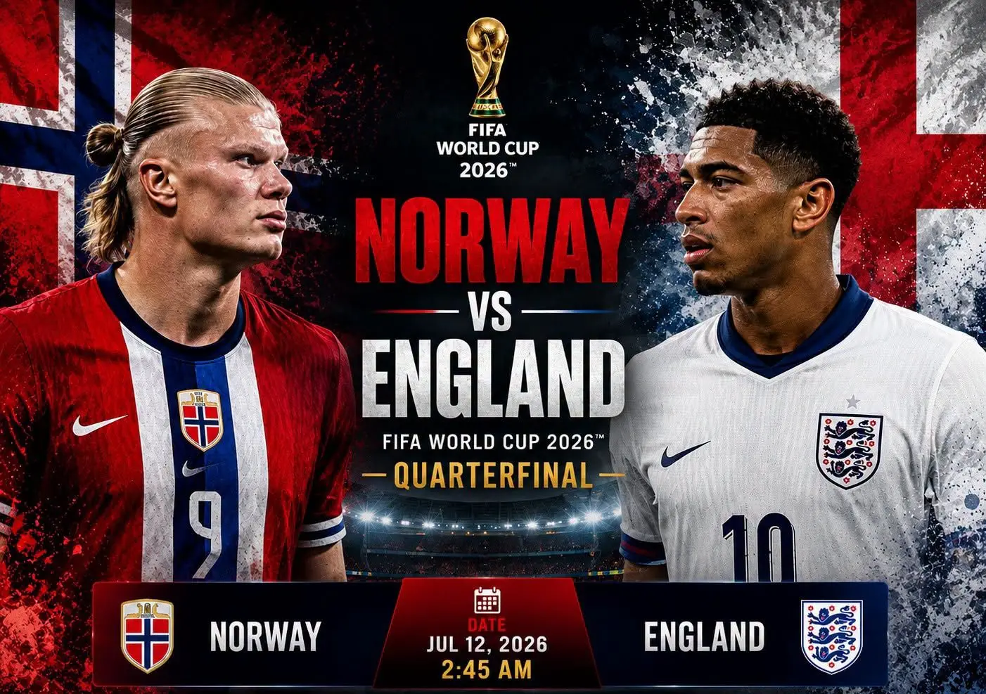 England-Norway Clash Headlines World Cup Quarter-Finals