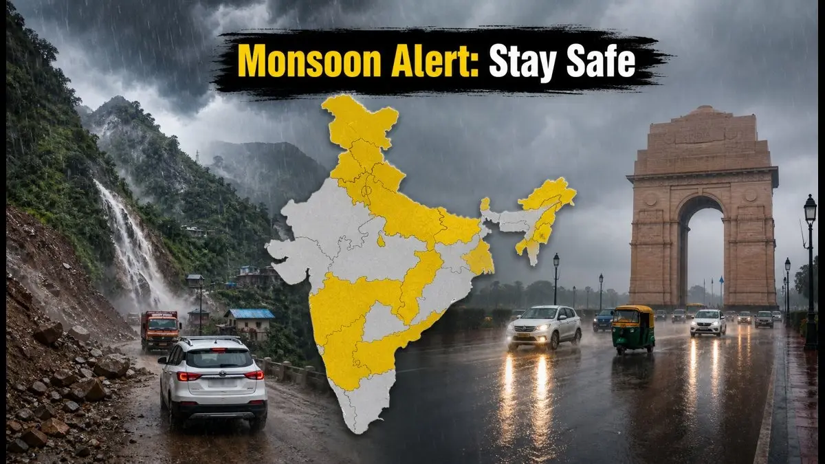 IMD Issues Heavy Rain Alert for 18 States Across India