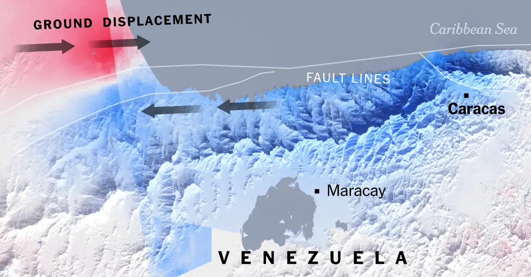 Satellite Data Reveals Major Ground Shift After Venezuela Earthquakes