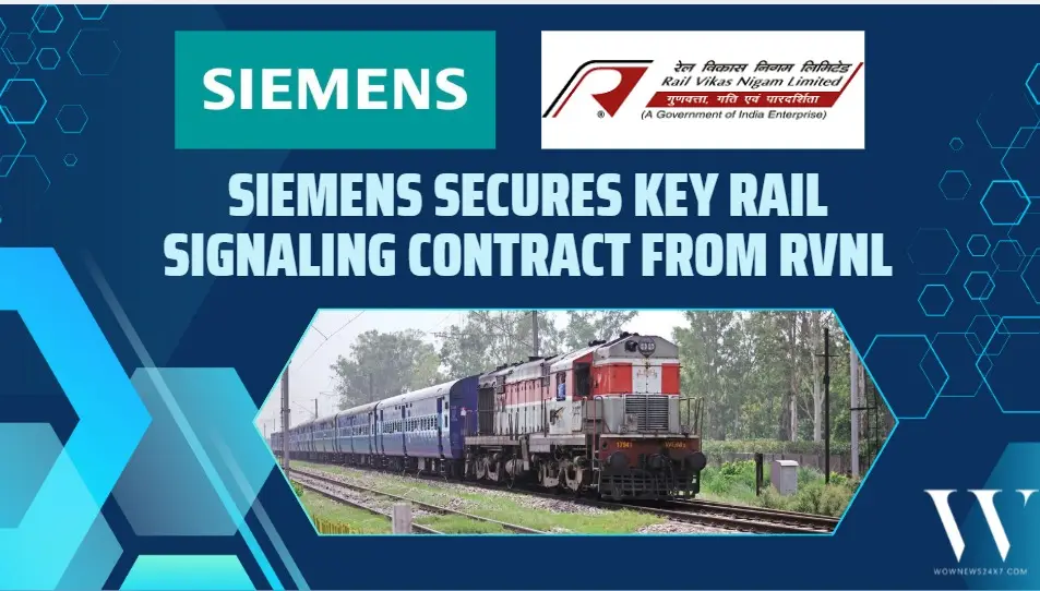 Siemens Wins ₹2.63 Billion Rail Order from Rail Vikas Nigam