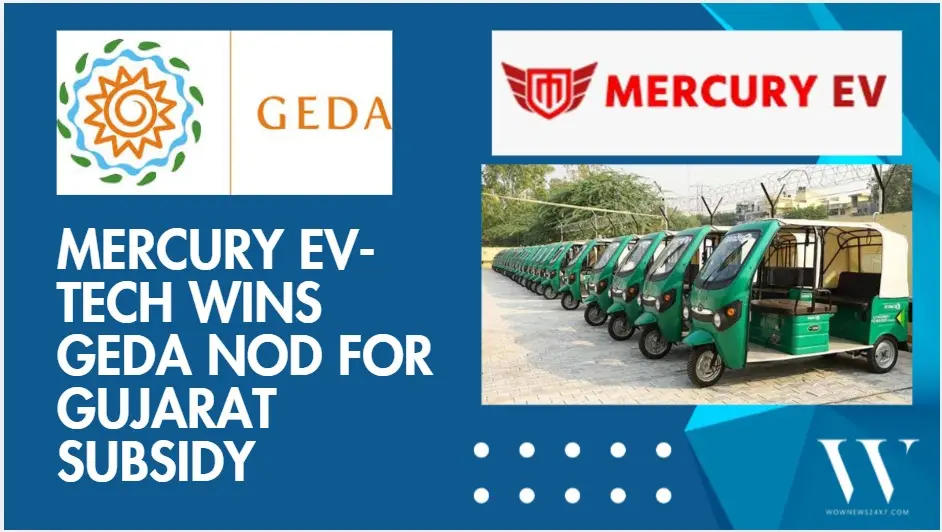 Mercury EV-Tech Secures GEDA Approval for Subsidized E-Rickshaws