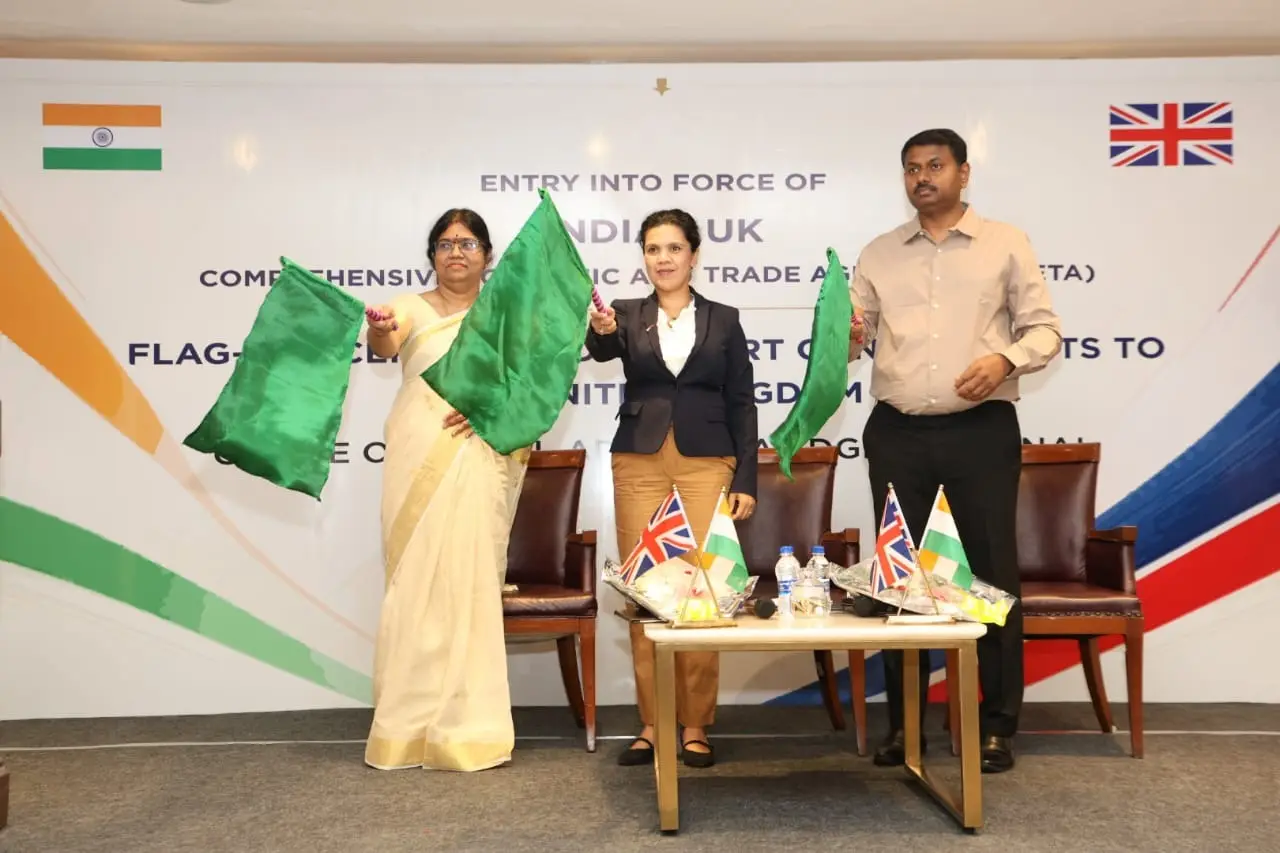 Chennai Flags Off First India-UK CETA Commercial Consignments