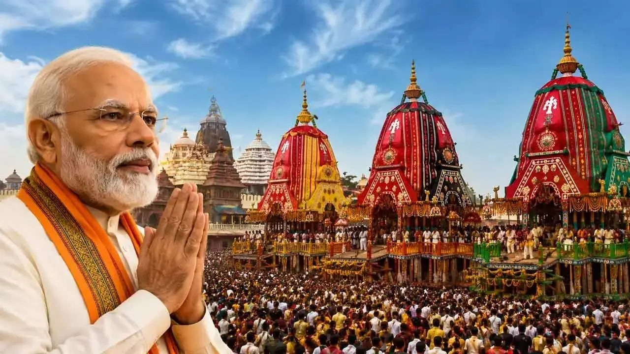 PM Modi Extends Wishes on Auspicious Jagannath Rath Yatra