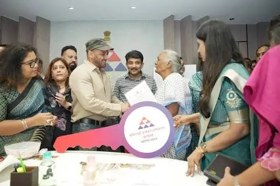 Salman Khan Visits Slum Rehabilitation Authority Office to Hand Over Keys