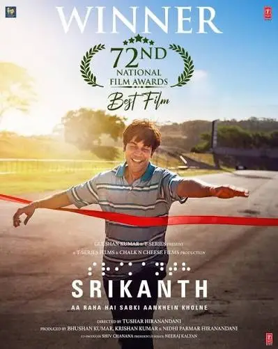Rajkummar Rao Starrer ‘Srikanth’ Named Best Hindi Film at National Awards