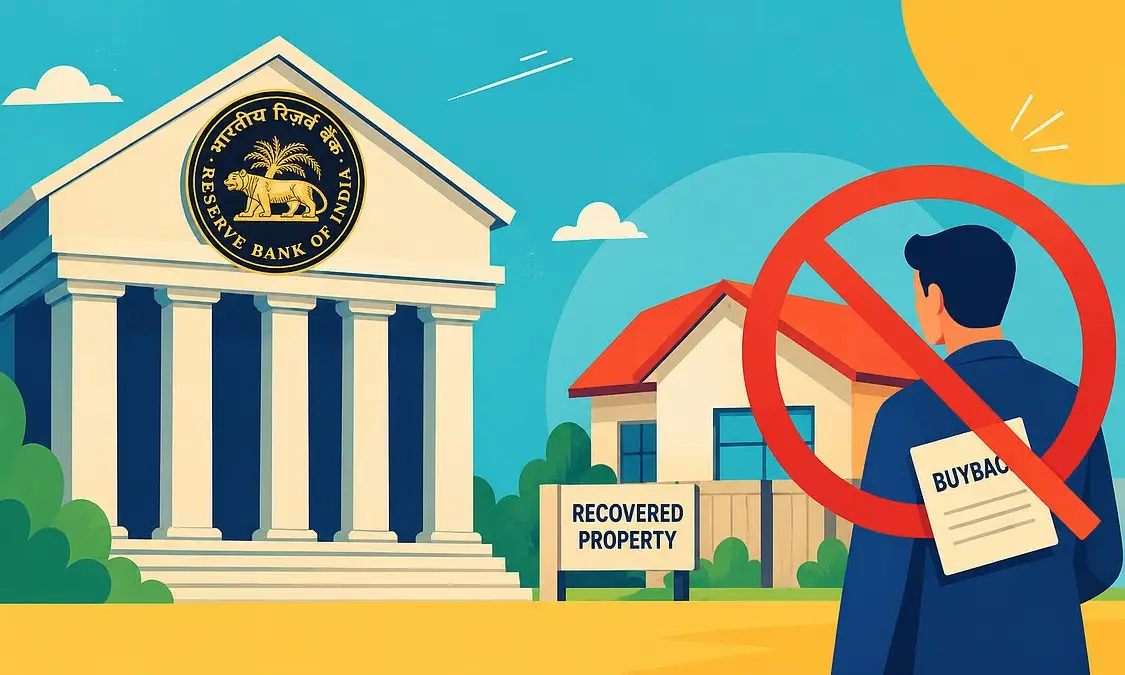 New RBI Rules: Banks Barred from Selling Seized Properties to Defaulters