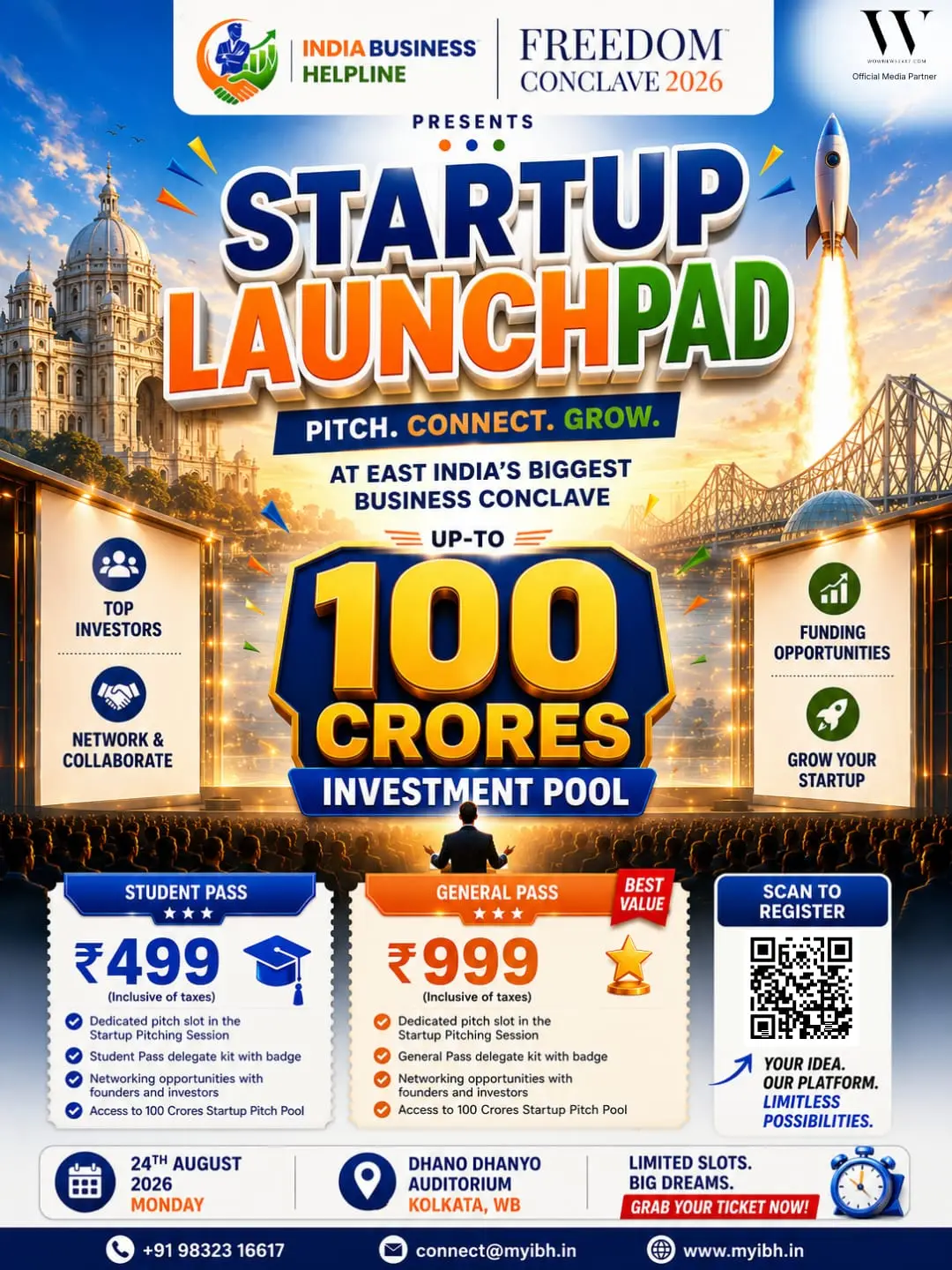 Startup Launchpad Opened by IBH for Kolkata Freedom Conclave 2026