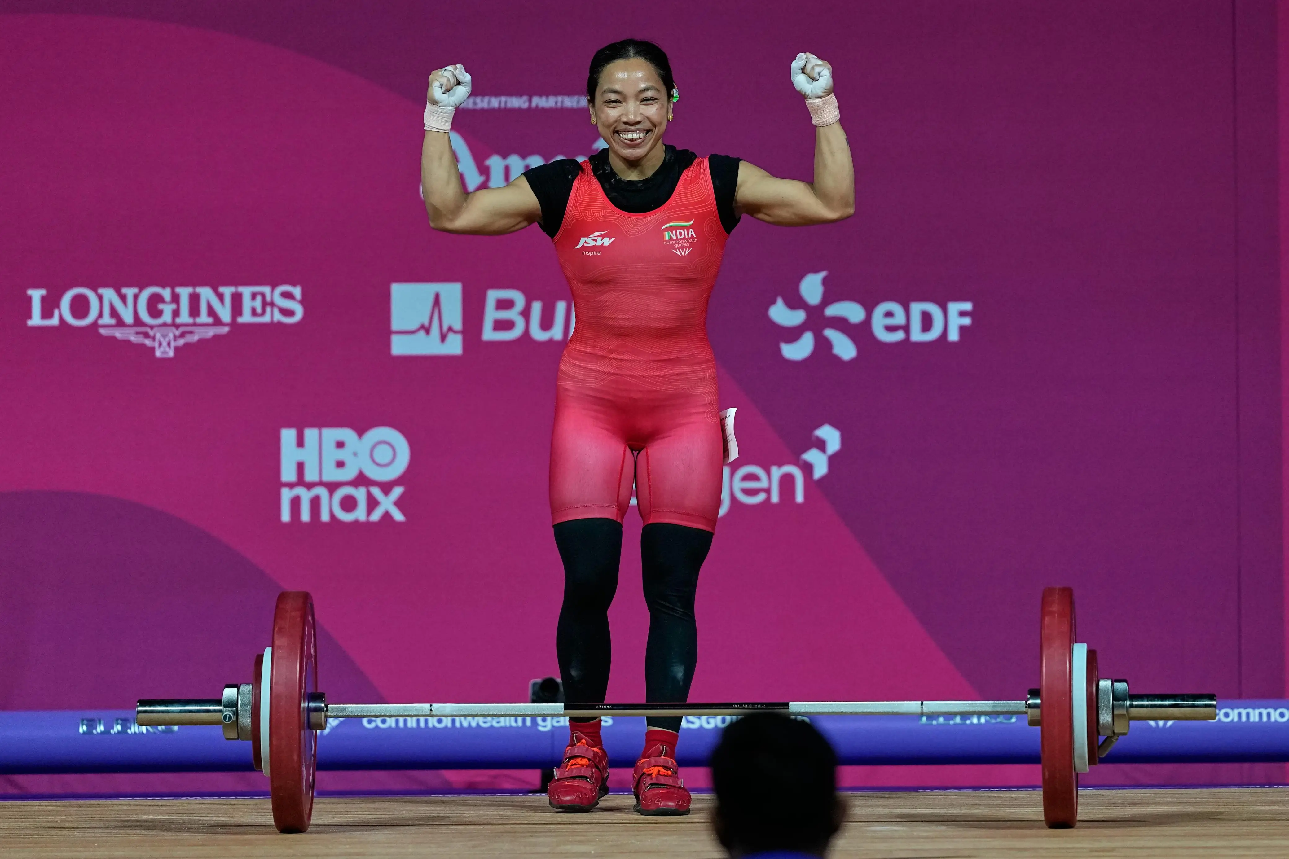 Chanu Lifts Third CWG Gold with Record-Breaking Display