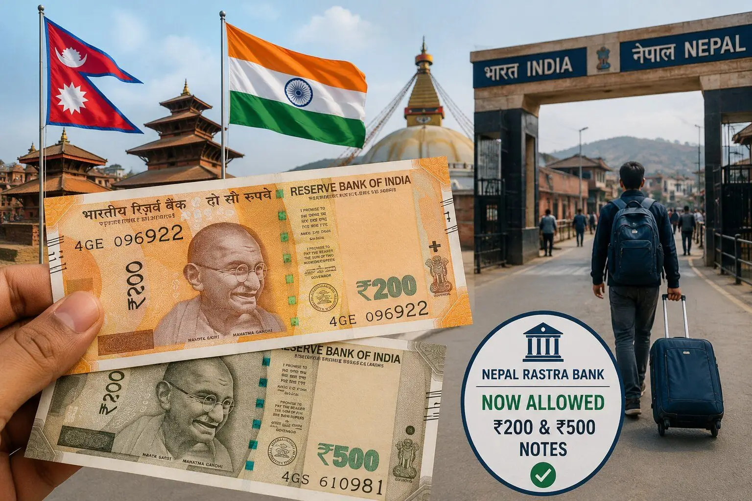 Nepal Eases Indian Currency Rules: Rs. 200 and Rs. 500 Notes Allowed