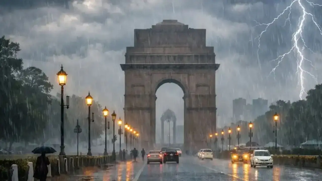 Reign in Delhi: Thunderstorms and Showers Storm the Capital!