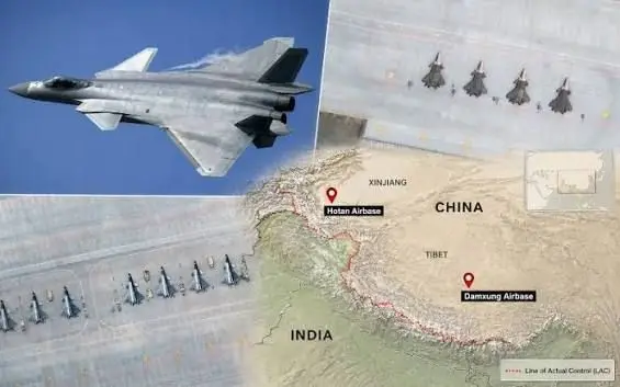 Shadow over the Frontier: China Positions J-20 Stealth Jets Near India