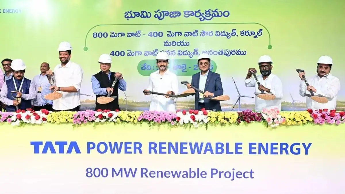 Tata Power Starts ₹5,750-Cr Andhra Wind-Solar Project