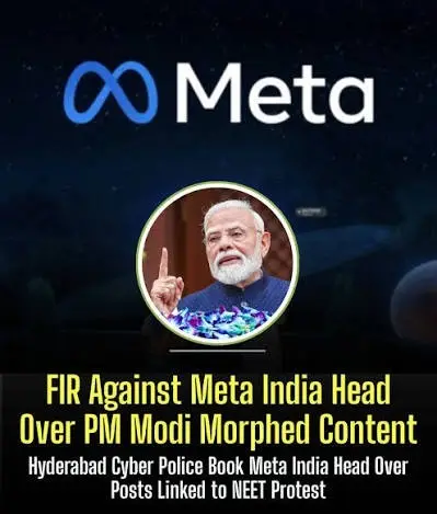 Hyderabad Police Book Meta India Head Over Posts Targeting PM Modi