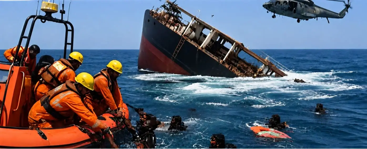 Indian Vessel Sinks Near Yemen After Projectile Strike; 14 Rescued