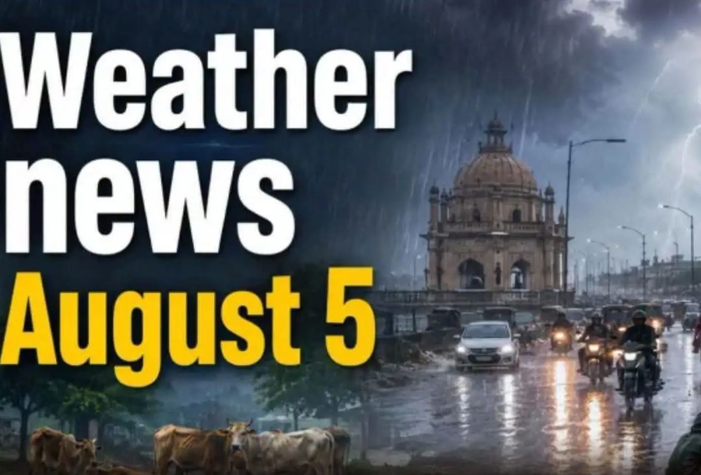 Weather Forecast Tomorrow (August 5): IMD Issues Heavy Rain Alert
