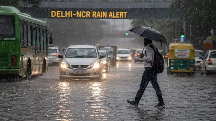 Rain Hits Delhi-NCR as IMD Issues Heavy Rainfall Alert for 17 States