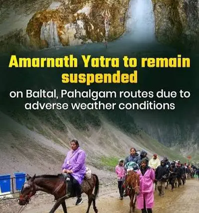 Rocky Roads: Amarnath Yatra Suspended From Sunday Amid Heavy Rains
