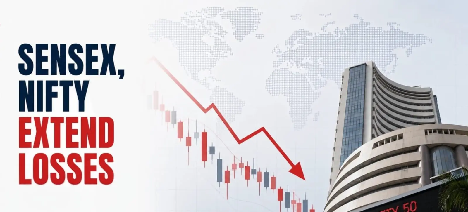 Sensex, Nifty Extend Losses at 10 AM as Reliance and Banks Drag